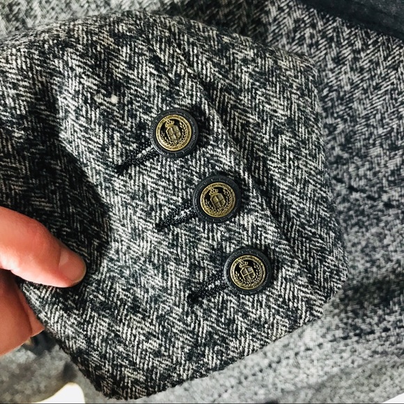 CAbi Gray Fox Hunt Tweed Herringbone Blazer EUC - Picture 5 of 8